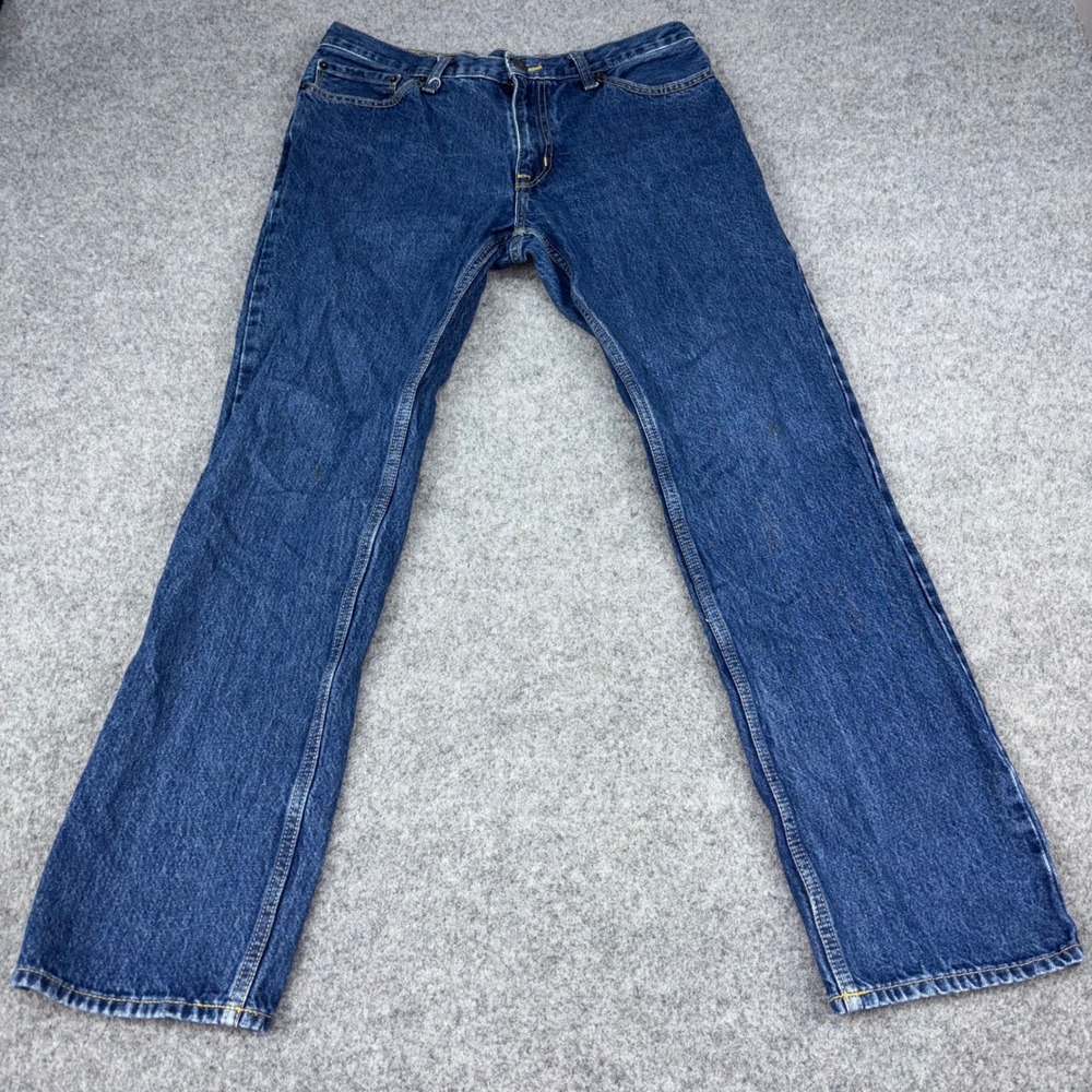 Goodfellow & Co Straight Leg Jeans Mens 34x32 Blue Denim Pants Casual Classic 80